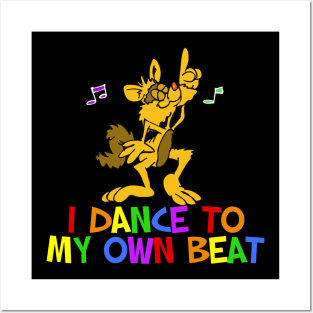 Funky Dancing Cat Posters and Art